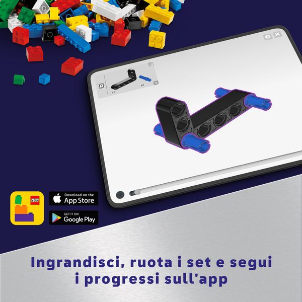 Lego technic 42179 pianeta terra e luna in orbita, giochi spaziali per bambini 10+, sistema solare da costruire con rotazione - LEGO TECHNIC, LEGO