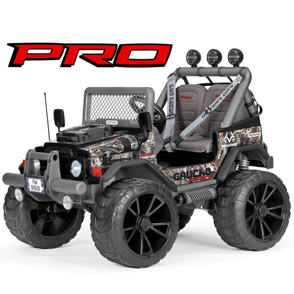 Fuoristrada gaucho pro realtree™ - peg perego il fuoristrada elettrico per un livello superiore di gioco e prestazioni su tutti i terreni! ruote gommate e 2 motori silenziosi con una potenza di ben 840w. 6 anni + - Peg Perego
