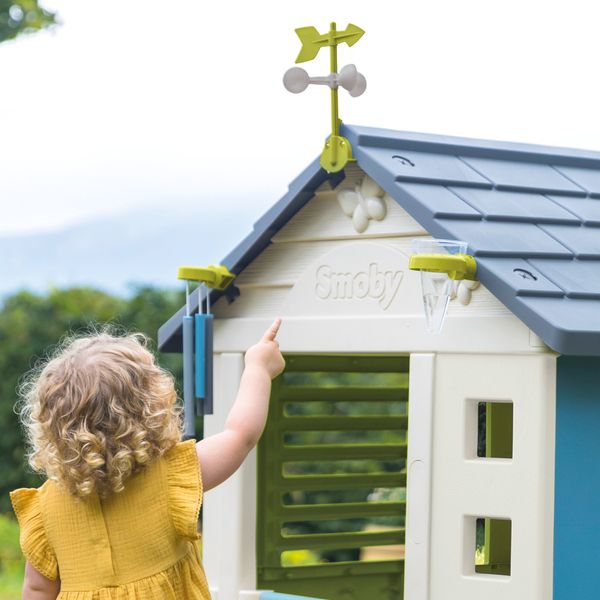 Kit meteo compatibile con casette smoby: sonaglio, anemometro e pluviometro - SMOBY