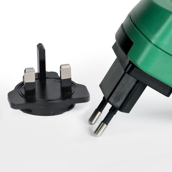 Caricabatteria 6v con spina intercambiabile (eu/gb) e spinotto jack per batterie peg perego - Peg Perego