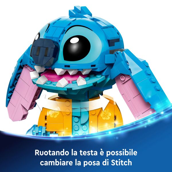 Lego disney 43249 stitch, gioco per bambini 9+, personaggio da costruire con parti mobili, idea regalo divertente dal film - Disney, Disney Stitch, LEGO