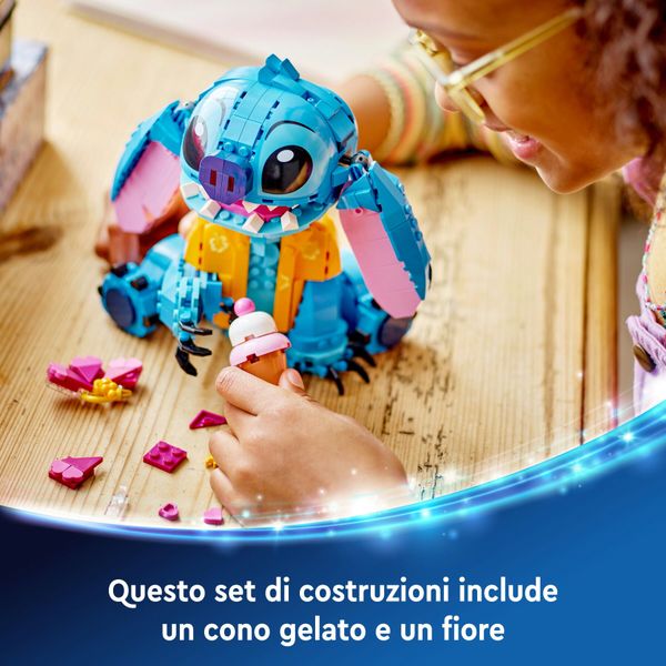Lego disney 43249 stitch, gioco per bambini 9+, personaggio da costruire con parti mobili, idea regalo divertente dal film - Disney, Disney Stitch, LEGO
