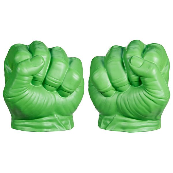 Hasbro marvel avengers, pugni di hulk verdi, super pungi gamma, giocattolo per roleplay - Avengers, MARVEL