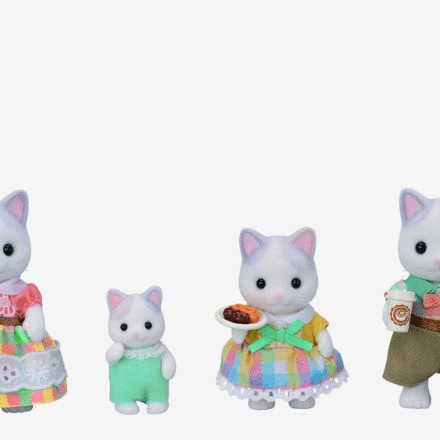 Sylvanian families - famiglia gatto latte - personaggi collezionabili del mondo sf - SYLVANIAN FAMILIES
