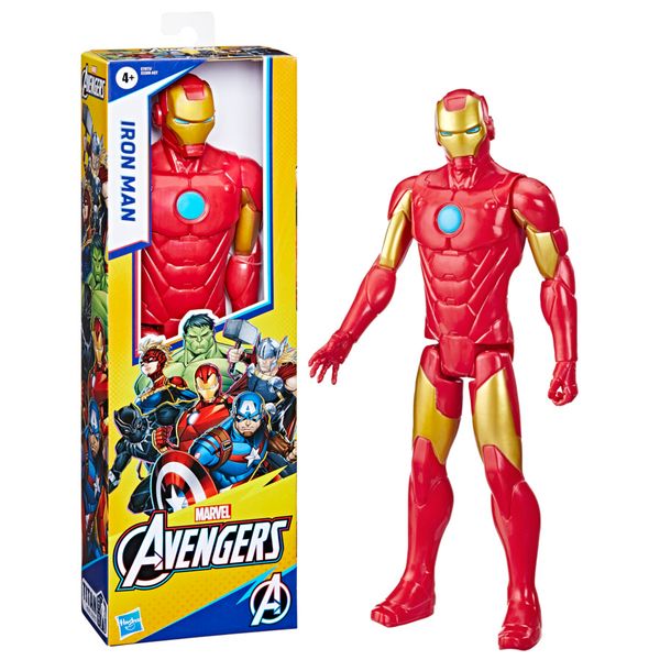 Hasbro marvel avengers, titan hero iron man, action figure 30 cm - Avengers, MARVEL