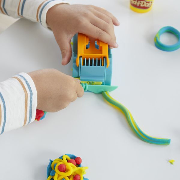 Play-doh, la fabbrica del divertimento, playset di attività manuali, pasta modellabile in 3 colori - PLAY-DOH