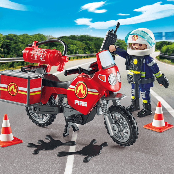 Playmobil 71466 moto dei pompieri per bambini dai 4 anni - Playmobil