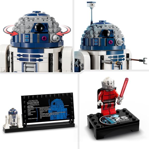 Lego star wars 75379 r2-d2, modellino da costruire di droide con parti mobili e accessori, giochi bambini 10+ con minifigure - LEGO® Star Wars™, LEGO, Star Wars