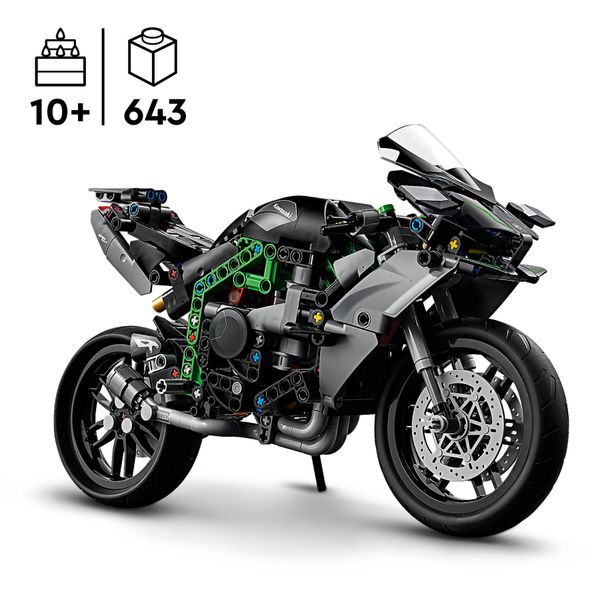 Lego technic 42170 motocicletta kawasaki ninja h2r, giochi per bambini 10+, modellino di moto giocattolo in scala da costruire - LEGO TECHNIC, LEGO