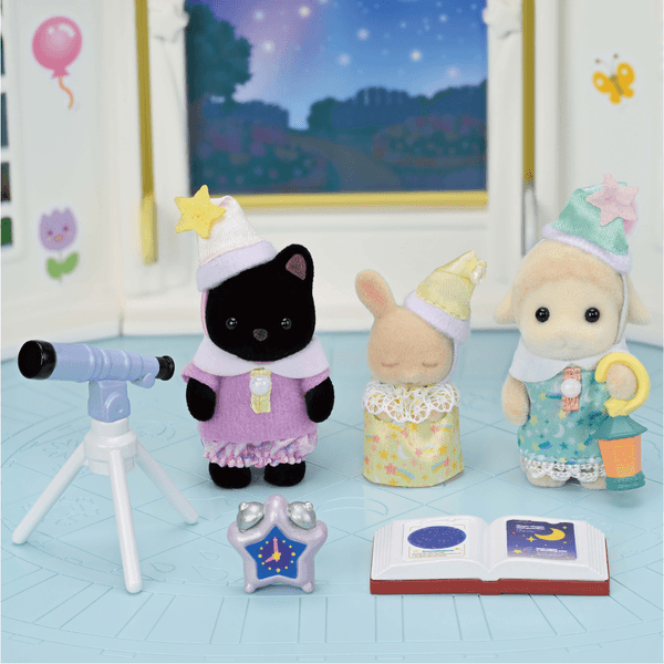 Sylvanian families - personaggi collezionabili -  amici dell'asilo - trio pigiama party - SYLVANIAN FAMILIES