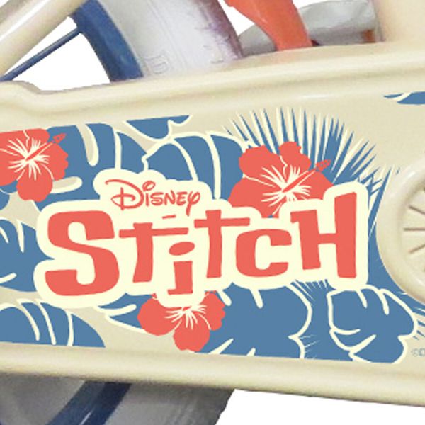 Bicicletta da 14 pollici di stitch, con cestino e portabambole - Disney, Disney Stitch