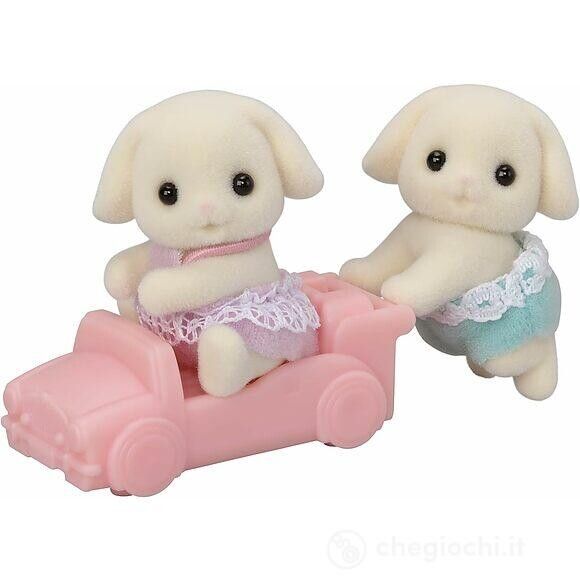 Sylvanian families - gemelli coniglio flora -  personaggi collezionabili sf - SYLVANIAN FAMILIES