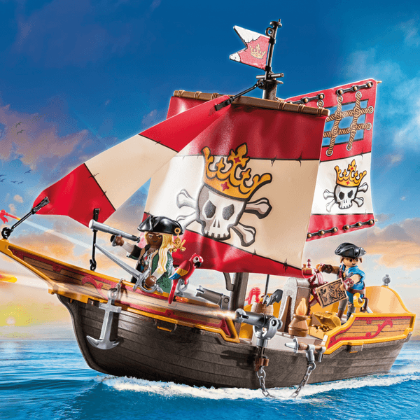 Playmobil 71418 nave pirata con due personaggi per bambini dai 4 anni - Playmobil