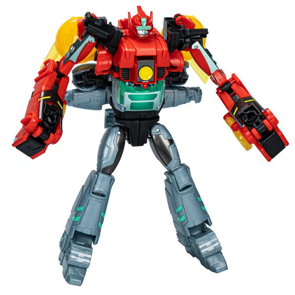 Transformers earthspark, cyber-combiner, action figure robot di twitch terrestre e robby malto - Transformers