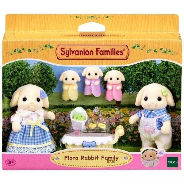 Famiglia coniglio flora  - personaggi del meraviglioso mondo sylvanian - SYLVANIAN FAMILIES