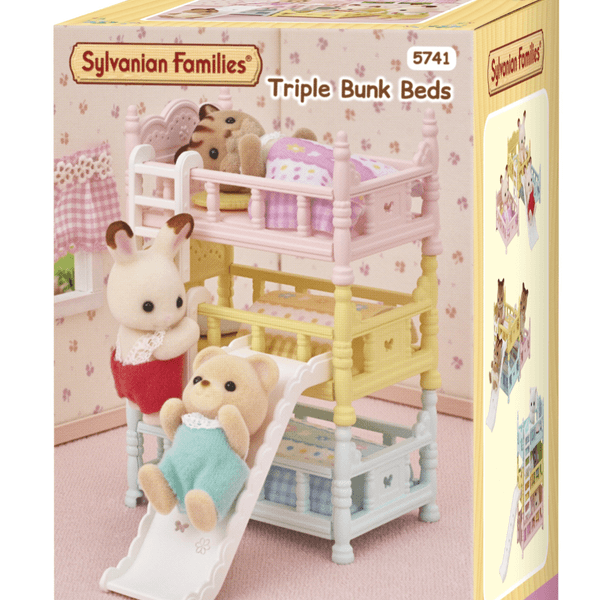 Sylvanian families - letto a castello triplo colorato - accessori e arredamento per la casa sf - SYLVANIAN FAMILIES