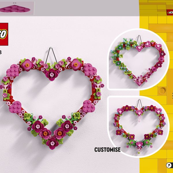 Lego creator 40638 cuore ornamento, gioco da costruire per bambini 9+, decorazione per casa, idea regalo per festa della mamma - LEGO CREATOR, LEGO