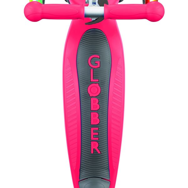 Globber primo foldable lights: monopattino 3 ruote rosso- per bambini 3-7 anni - GLOBBER