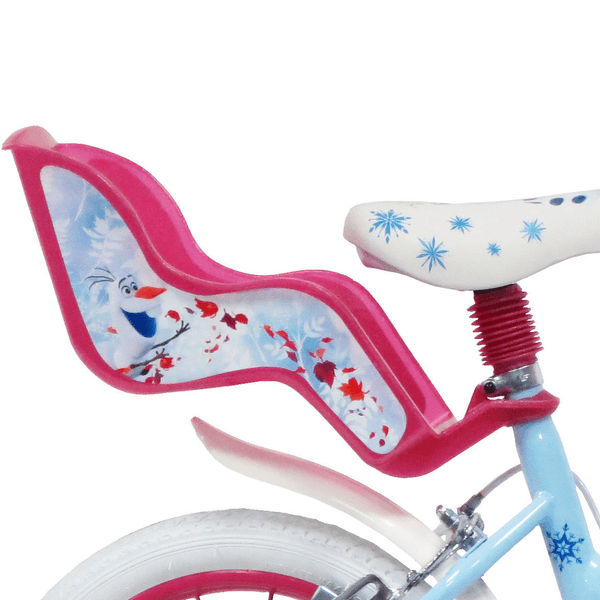 Bicicletta da bambini da 14 pollici con portabambole - cestino e stabilizzatori laterali di disney frozen - DISNEY PRINCESS, Disney, Frozen