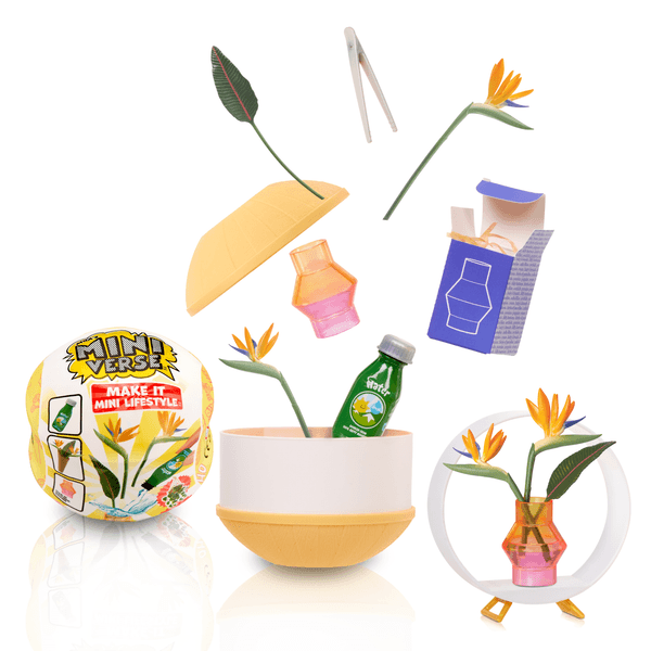 Mga's miniverse make it mini lifestyle - home series1 - piante, casette per uccelli, mazzi di fiori - mini repliche da collezione in confezione sorpresa - fai da te, gioco in resina - non edibile - MINIVERSE MGA