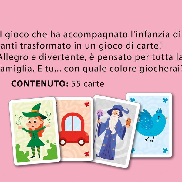 Ludoteca le carte dei bambini strega comanda colore - LISCIANI