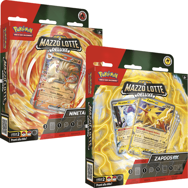 Pokémon mazzo lotte deluxe ninetales-ex e zapdos-ex - POKEMON