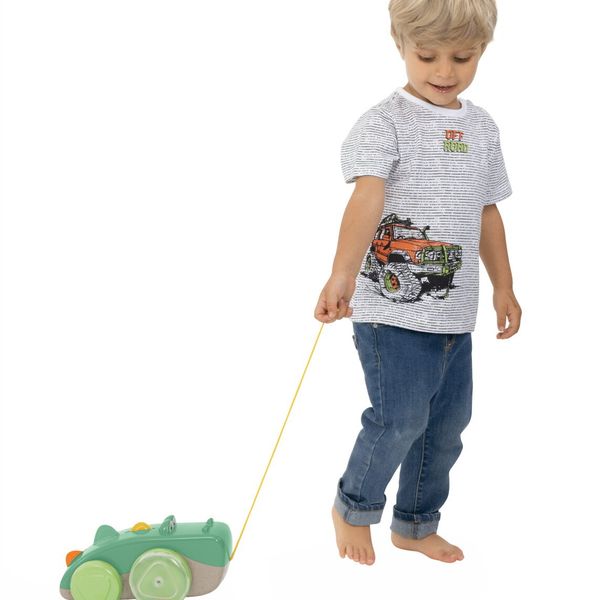 Chicco - drillo, il coccodrillo trainabile, eco+, 6-36m - Chicco