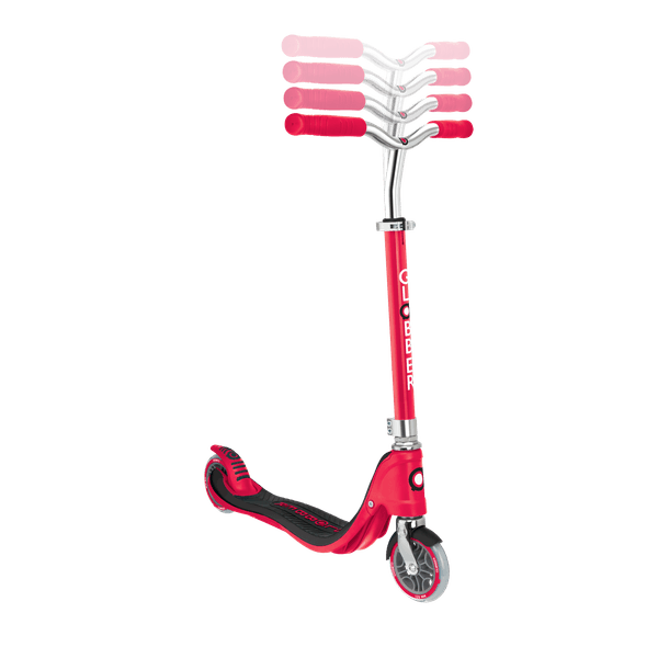 Monopattino globber flow 125 - regolabile rosso - adatto per bambini 5 - 7 anni - GLOBBER