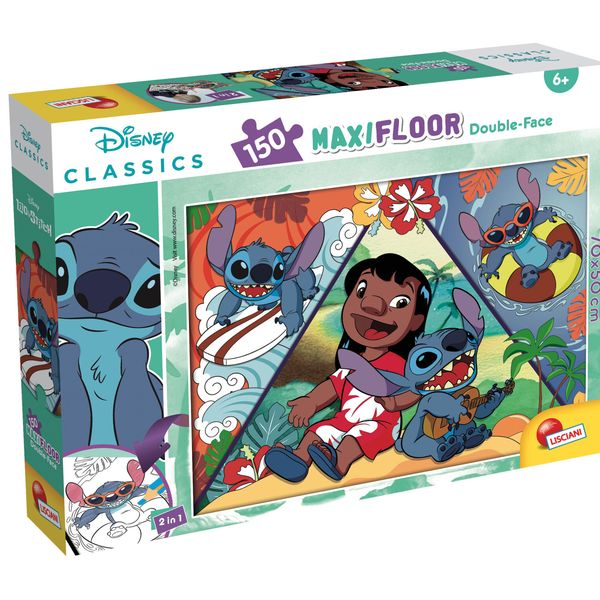 Disney puzzle df maxifloor 150 lilo & stitch - LISCIANI, Disney, Disney Stitch