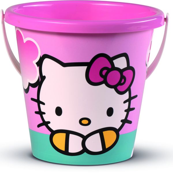 Set spiaggia hello kitty composto da secchiello, setaccio, annaffiatoio, paletta rastrello e una formina - Hello Kitty