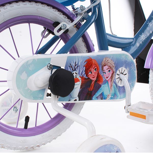 Bicicletta da bambini da 14 pollici con portabambole - cestino e stabilizzatori laterali di disney frozen - DISNEY PRINCESS, Disney, Frozen