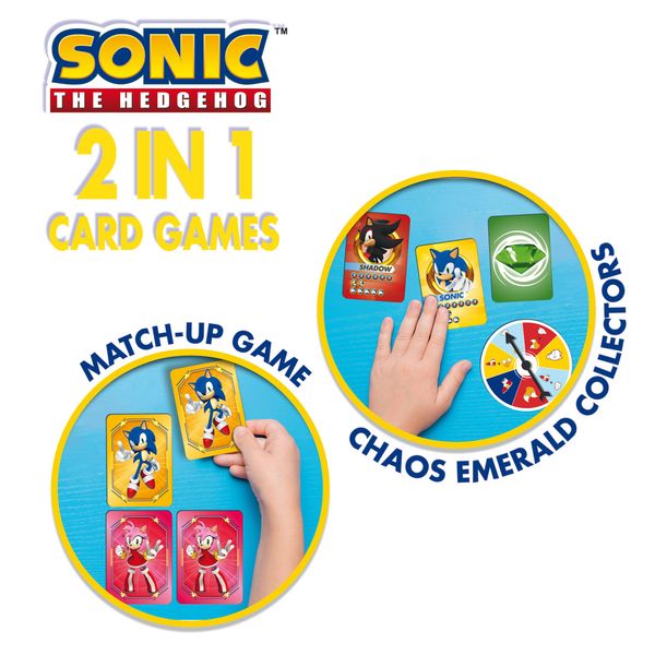 Sonic 2 in 1 card games in a backpack - LISCIANI, Sonic