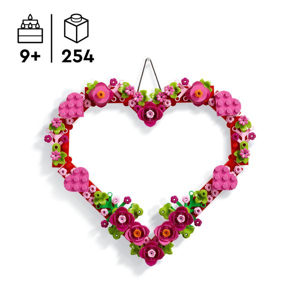 Lego creator 40638 cuore ornamento, gioco da costruire per bambini 9+, decorazione per casa, idea regalo per festa della mamma - LEGO CREATOR, LEGO
