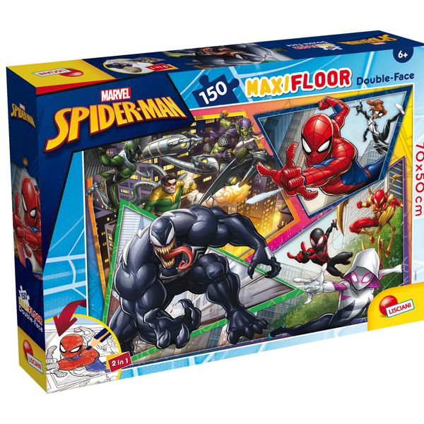 Marvel puzzle df maxi floor 150 spider-man                                                                                                                                                                                                                             - - LISCIANI, Avengers, MARVEL, Spiderman