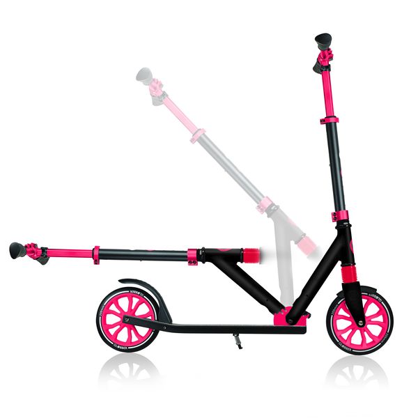 Monopattino globber nl 205 - ripiegabile nero e rosso - adatto per bambini 7 - 12 anni - GLOBBER