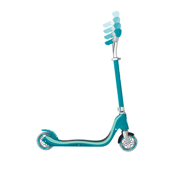 Monopattino globber flow 125 - regolabile verde acqua - adatto per bambini 5 - 7 anni - GLOBBER