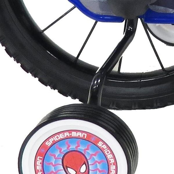 Bicicletta per bambini dai 4 ai 6 anni da 16 pollici di spiderman con stabilizzatori laterali - Avengers, MARVEL, Spiderman