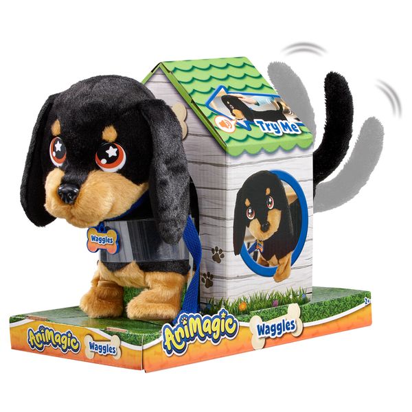Waggles - the sausage - tenero bassotto di peluche con innumerevoli funzioni - GOLIATH