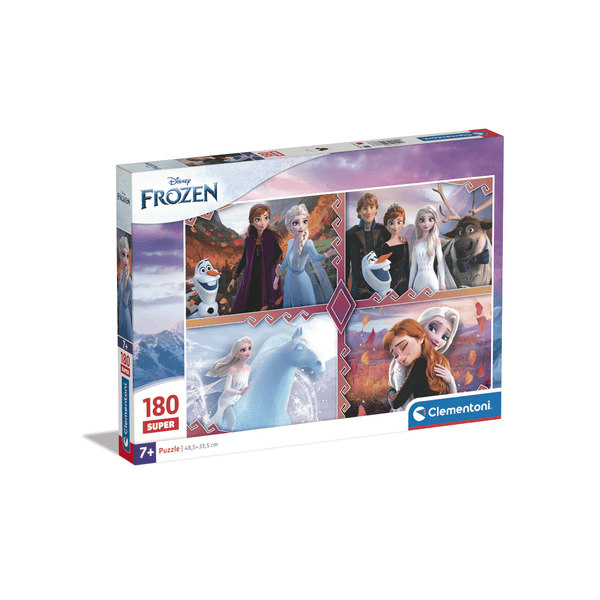 Clementoni - supercolor puzzle disney frozen - 180 pezzi, 29786 - CLEMENTONI