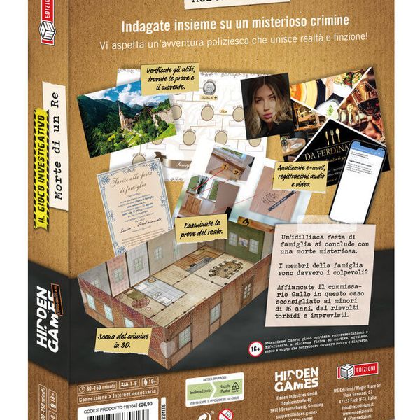 Hidden games - luogo del reato - morte di un re - ms edizioni - MAGIC STORE