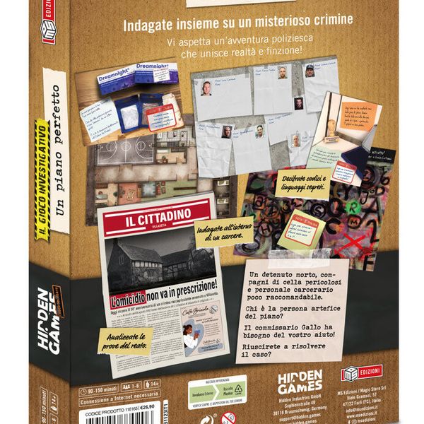 Hidden games - luogo del reato - un piano perfeto - ms edizioni - MAGIC STORE
