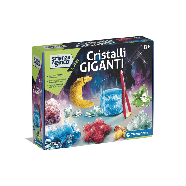 Clementoni - science & play lab - cristalli giganti, 19232 - CLEMENTONI, Scienza e Gioco