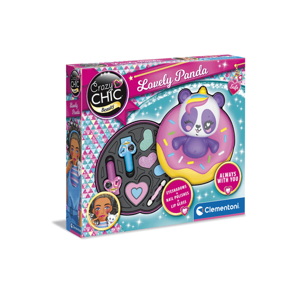 Clementoni - crazy chic - lovely make up - panda, 18821 - CLEMENTONI