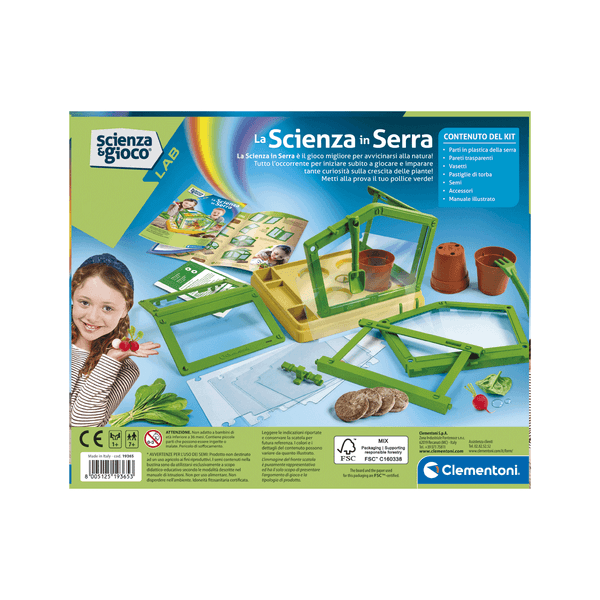 Clementoni - science & play lab - la scienza in serra, 19365 - CLEMENTONI, Scienza e Gioco