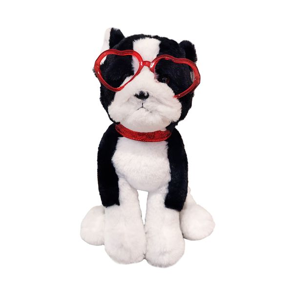 Peluche terrier con occhiali hearts dogs 30cm - FAO Schwarz