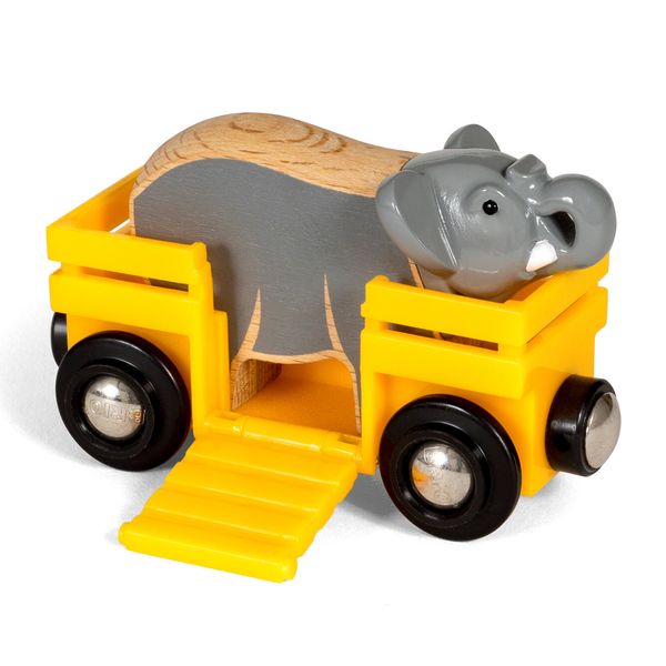 Brio - vagone con elefante, con attacco magnetico, 3+ anni - BRIO