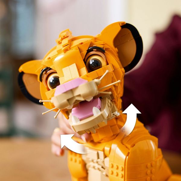 Lego ǀ disney 43247 giovane simba, re leone, modellino da costruire snodabile per adulti da collezione, idea regalo lui o lei - Disney, LEGO