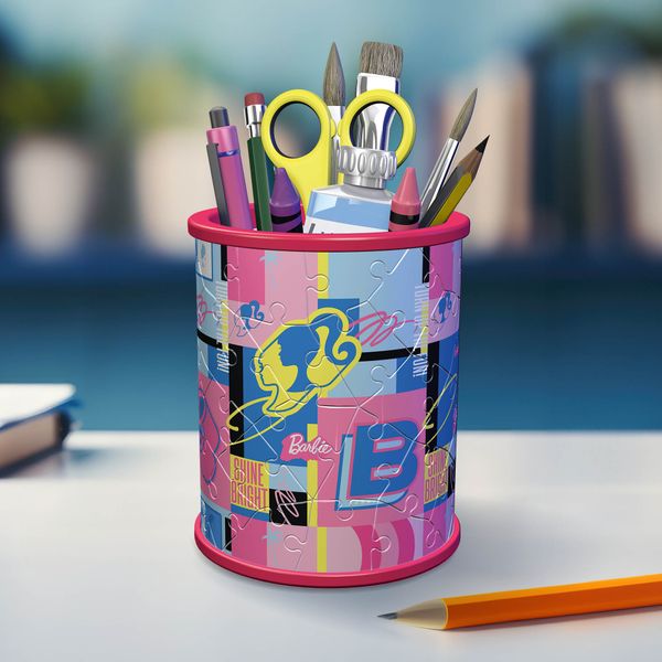Ravensburger - 3d puzzle portapenne barbie, 54 pezzi, include accessori, 6+ anni - RAVENSBURGER, RAVENSBURGER 3D PUZZLE, Barbie
