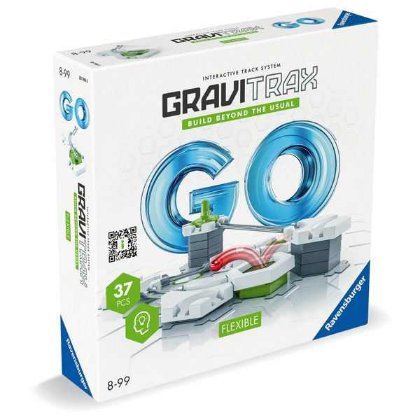 Ravensburger gravitrax go flexible, pista di biglie, gioco innovativo ed educativo stem, 8+ anni, set compatto - GRAVITRAX, RAVENSBURGER