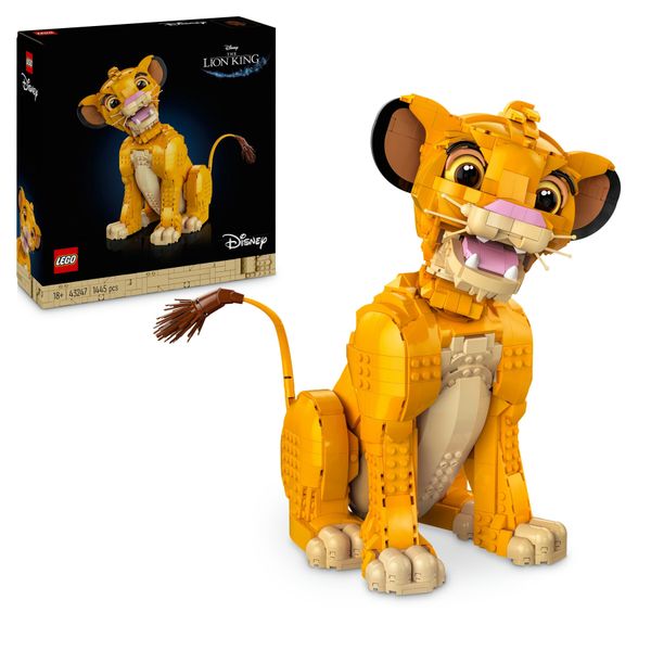 Lego ǀ disney 43247 giovane simba, re leone, modellino da costruire snodabile per adulti da collezione, idea regalo lui o lei - Disney, Lego